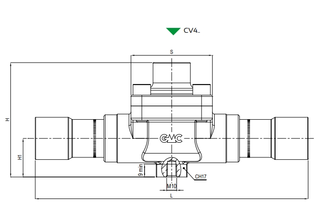 VANNE ANTI RETOUR 1 1/8" ODS AVEC RESSORT STANDARD