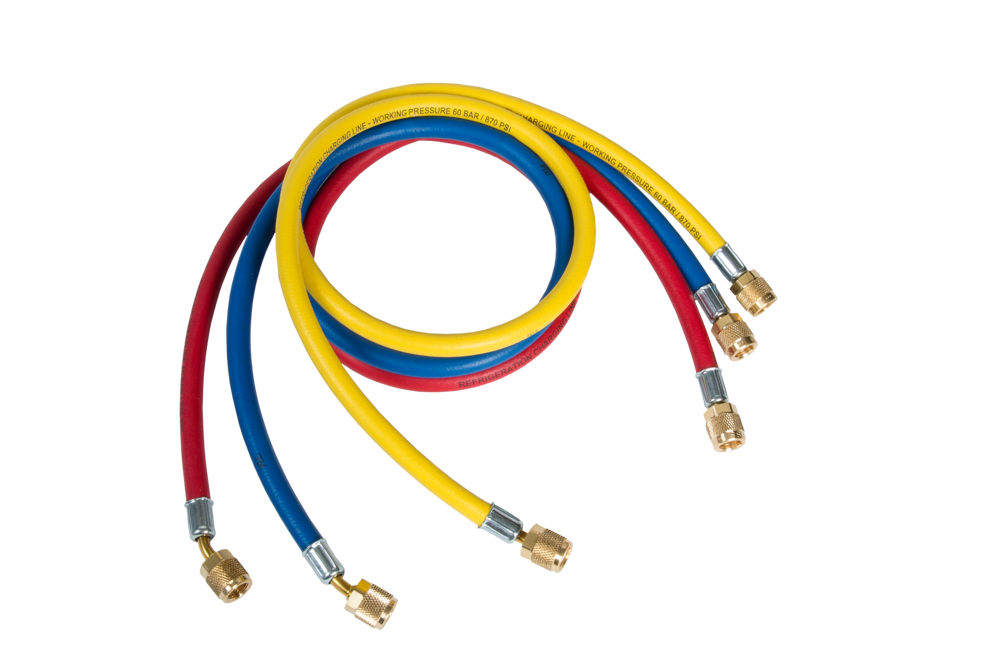 TUBI FLESSIBILI 1/4" SAE 72"/180 CM CCL-72 B-Y-R / SET CON 3 PEZZI