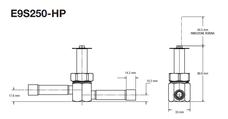 VANNE MAGNETIQUE E9S250-HP 5/8" - COD. 3402-00 