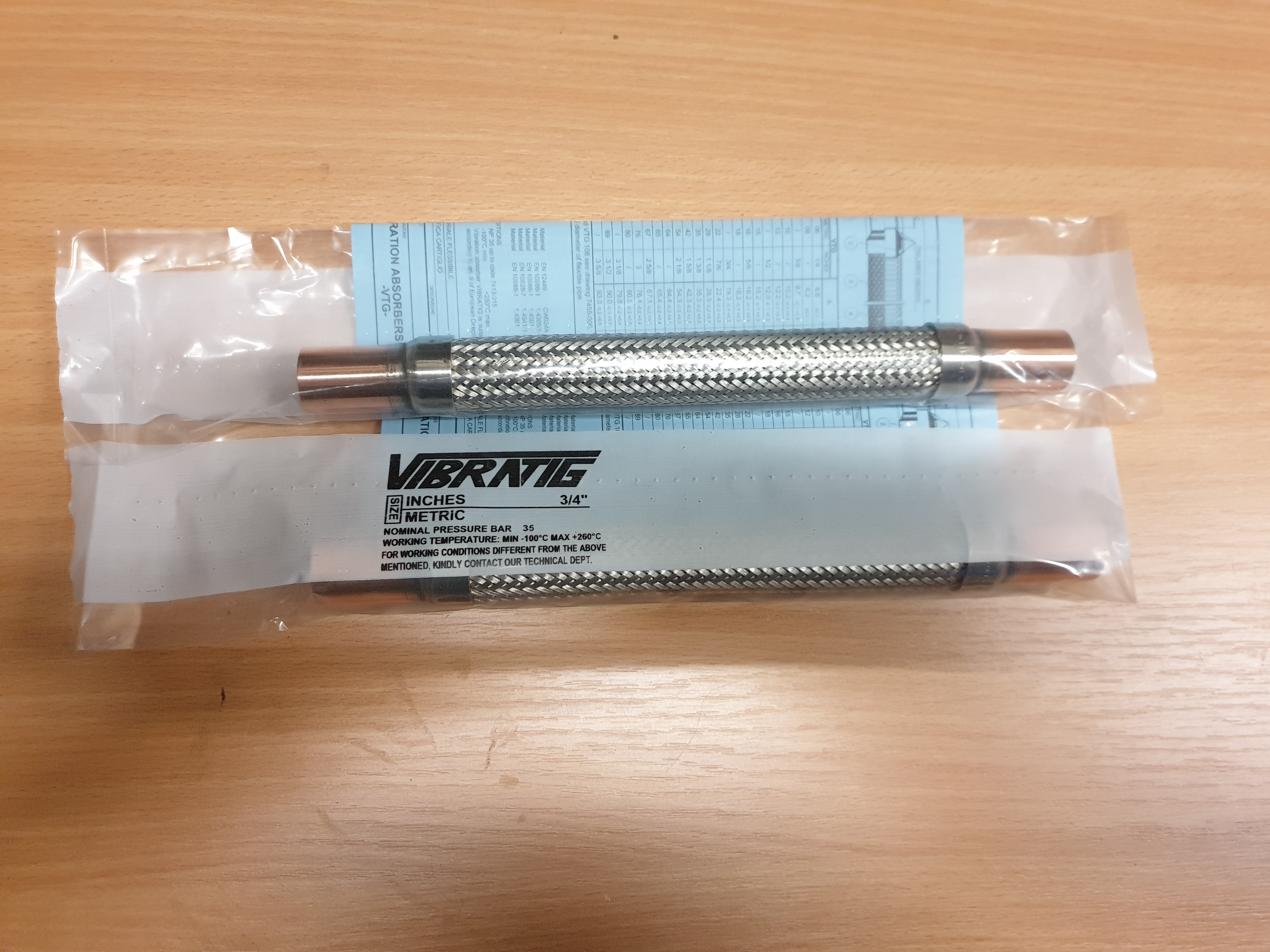 ANTIVIBRANTE VIBRATIG VTG 3/4" PN 35 COD. 7413-010