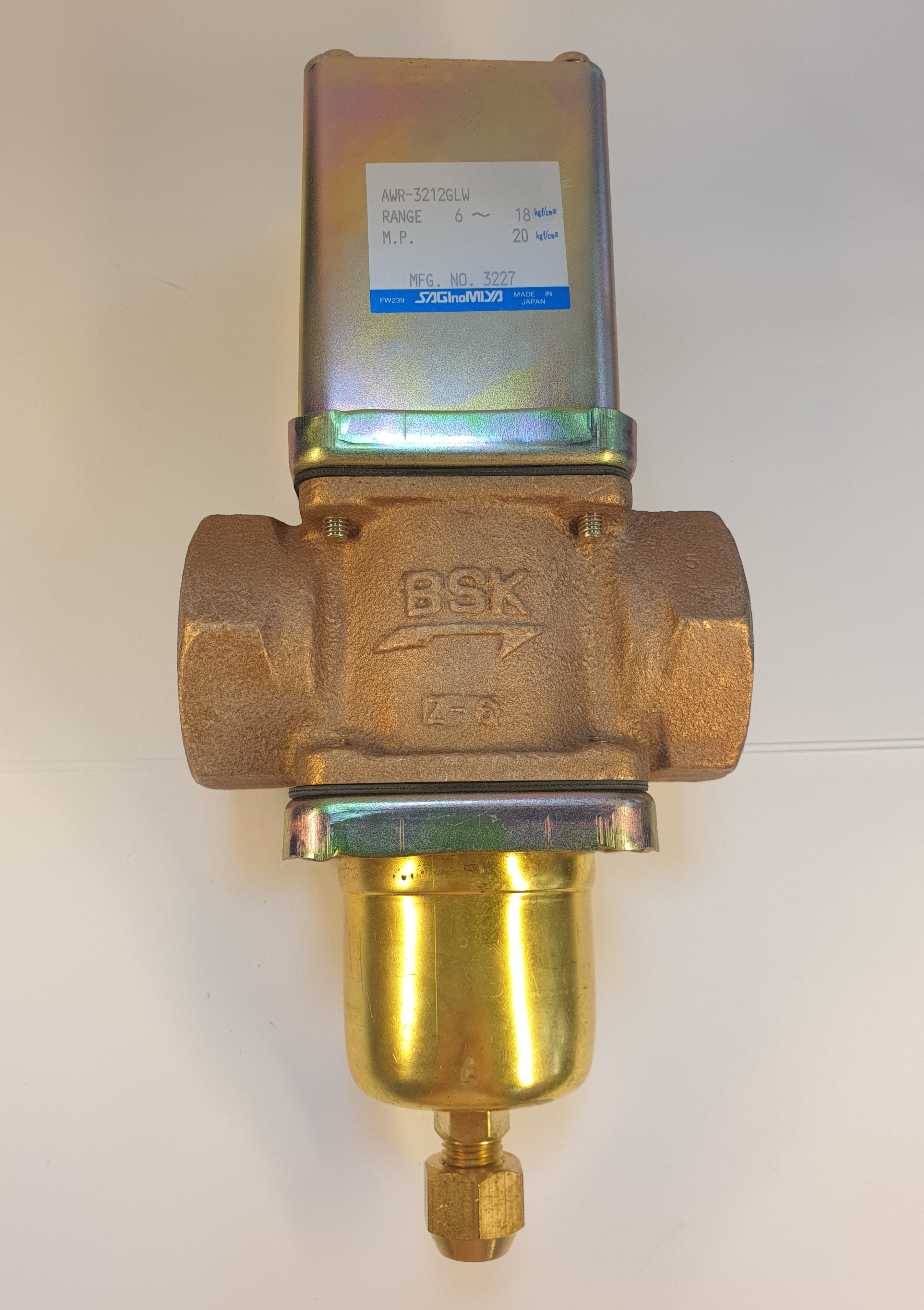 VALVOLA ACQUA 2 VIE SAGINOMYA 1 1/4"NPT PRESSIONE 6-18 BAR 