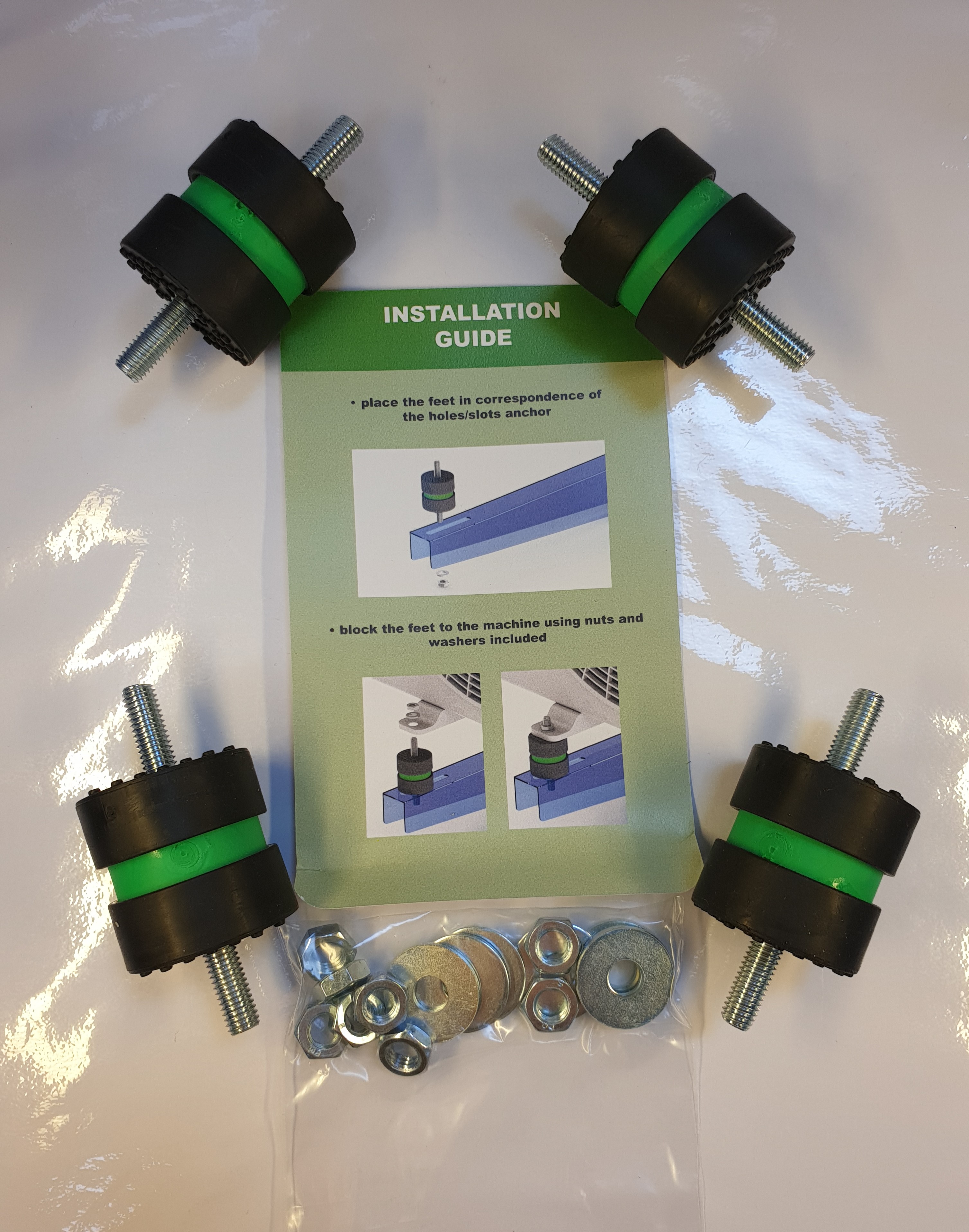 ANTIVIBRANTE KIT NOCEVV4040 - PORTATA FINO A 100 KG VERSIONE VV: VITE-VITE