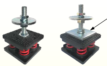 ANTIVIBRANTE PLURIMOLLA RQZB503 PORTATA 90 KG CON DEFLESSIONE 10 mm