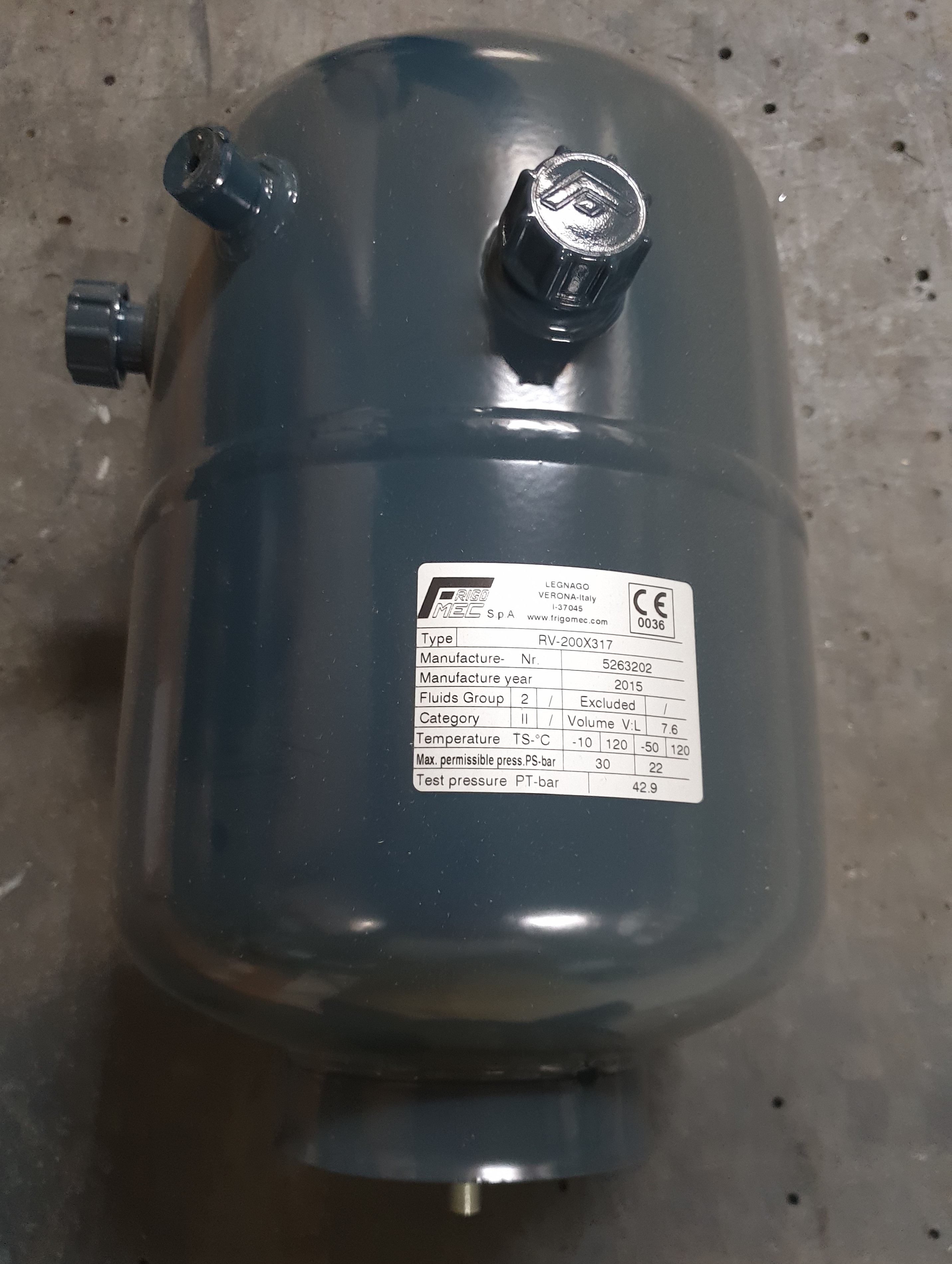 STEHSAMMLER 7,6 LITER 33 BAR 