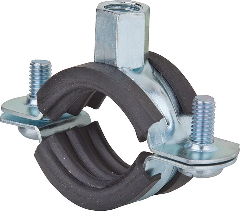 MORSETTO A DUE VITI FRS 12 - 15  1/2" M8/M10 ZINCATO, IN DUE PEZZI - nr. cartone = 100 pz