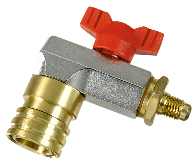 VALVOLA DI SERVIZIO 1/4" SAE, ROSSA 