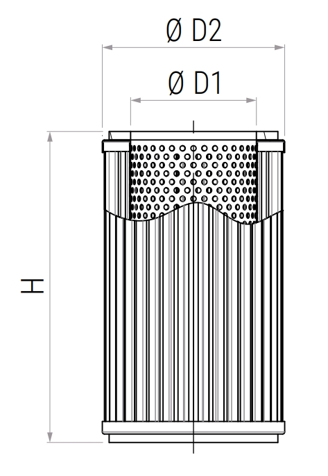 CARTOUCHE POUR FILTRE D'ASPIRATION MFC48 
