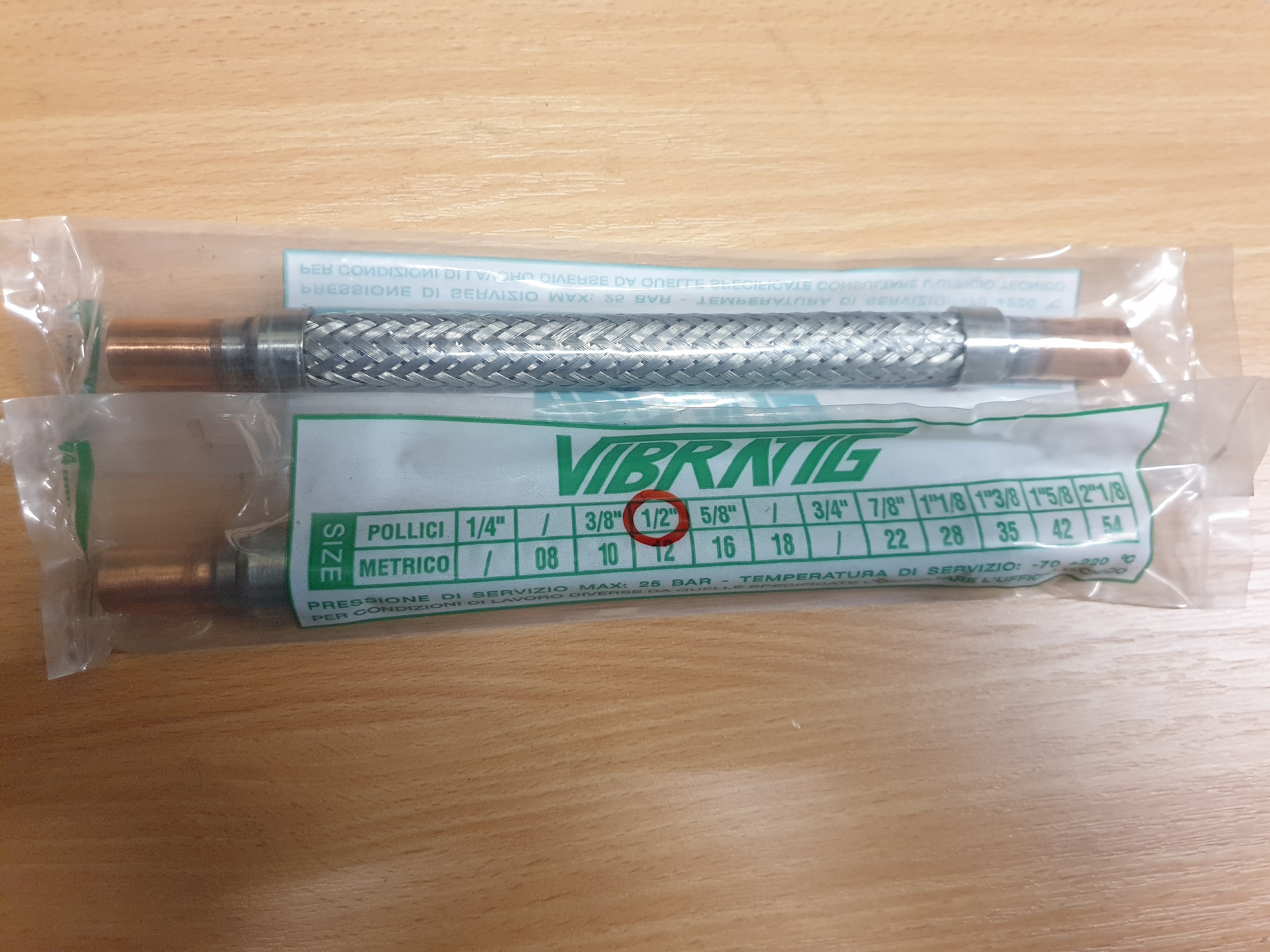 ANTIVIBRANTE VIBRATIG VTG 1/2" PN 35 COD. 7413-006