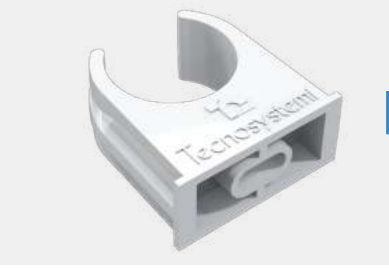 CLIPS DI FISSAGGIO SCARICO RIGIDO TCR-21 