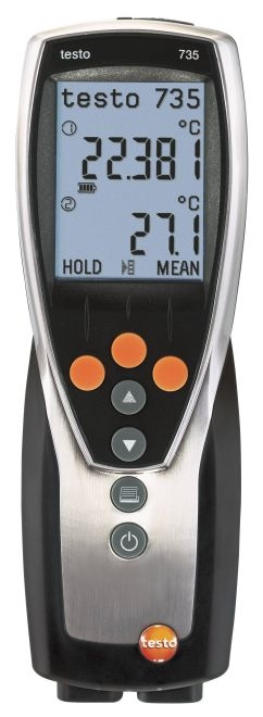TESTO 735-2 THERMOMÊTRE À SONDE  INTERCHANGEABLE (3 CANAUX)
