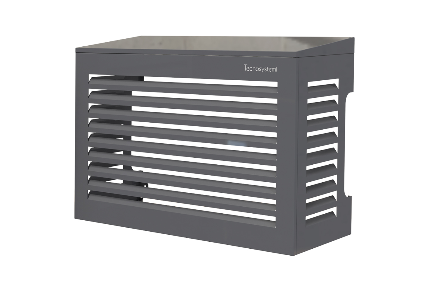 TS-COVER Gehäuse mit 5° schrägdach elfenbeinfarbe GRAU RAL 7016