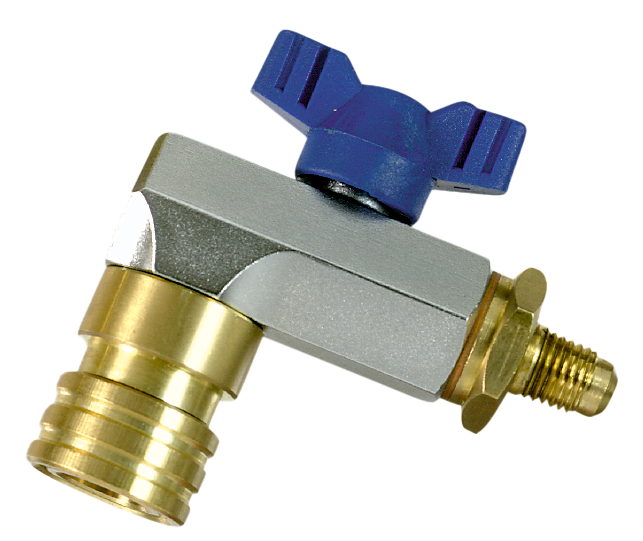VALVOLA DI SERVIZIO 1/4" SAE, BLU 