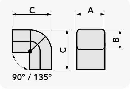 CURVA AD ANGOLO SNODABILE CAS 72-EXC - EXCELLENS NEW LINE