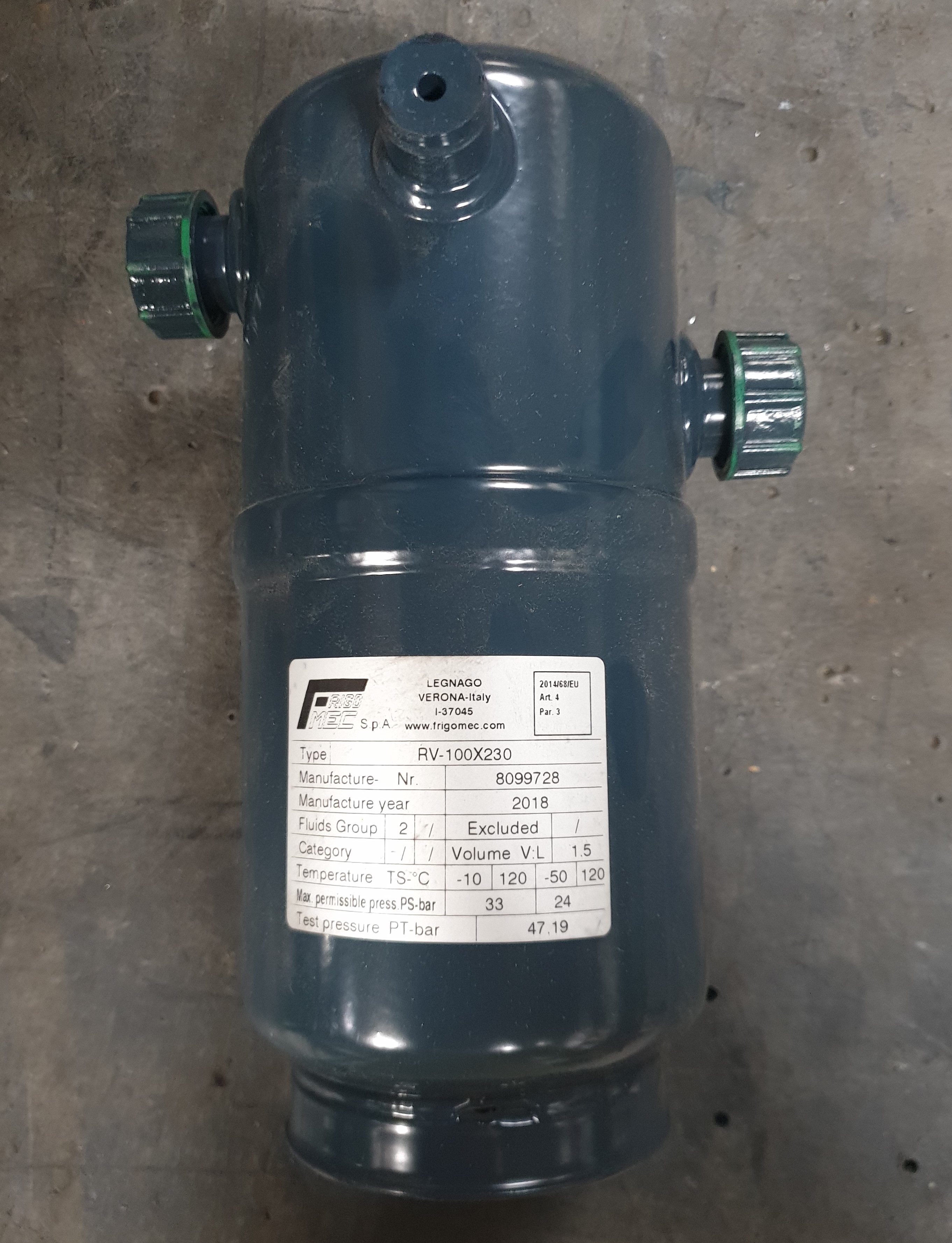 STEHSAMMLER 1,5 LITER 33 BAR 