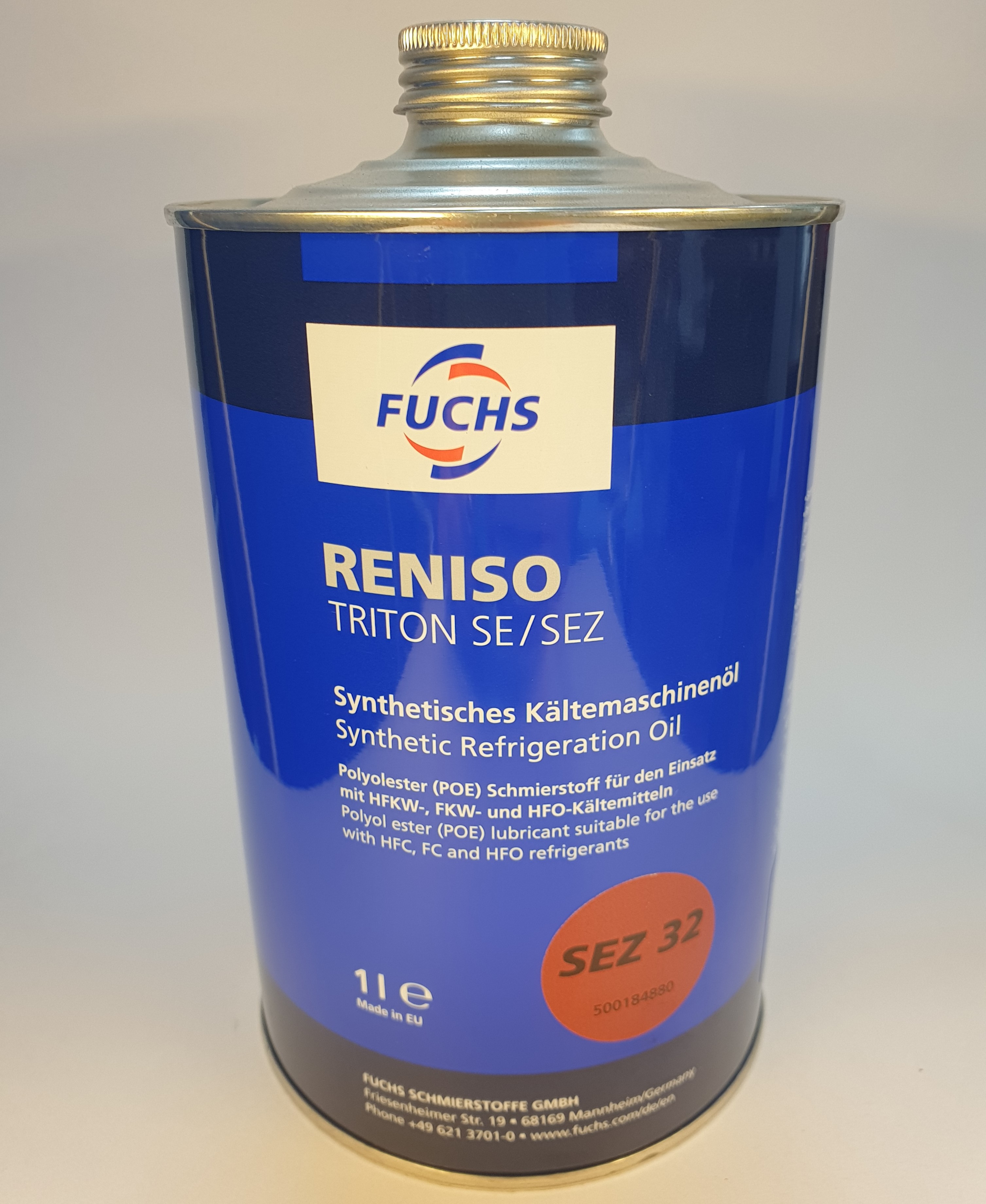 OLIO RENISO TRITON SEZ 32 POE, 1 Litro per refrigeranti HFC/HFC