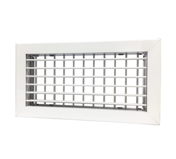 GRILLE DE LIVRAISON EN ALLUMINIUM PEINT BLANC RAL 9010 - 1067x160