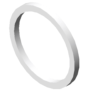 JOINT TEFLON ROTALOCK 1"-14 UNS D. 19.2 X 16.0 X 1.5