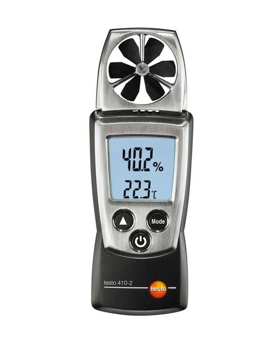 TESTO 410-2 - ANÉMOMÊTRE À HÉLICE LA VITESSE DE L'AIR, L'HUMIDITÉ ET LA TEMPÉRATURE DE L'AIR