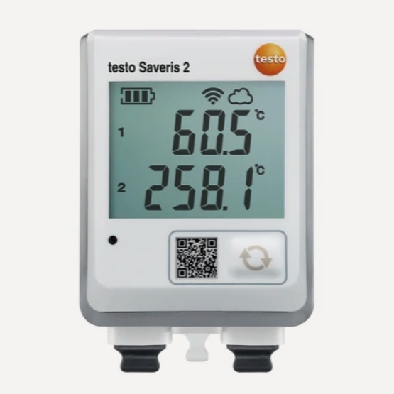 TESTO SAVERIS 2-T3 - FUNK-DATENLOGGER WIFI MIT DISPLAY UND 2 ANSCHLÜSSEN FÜR TEMPERATURFÜHLER