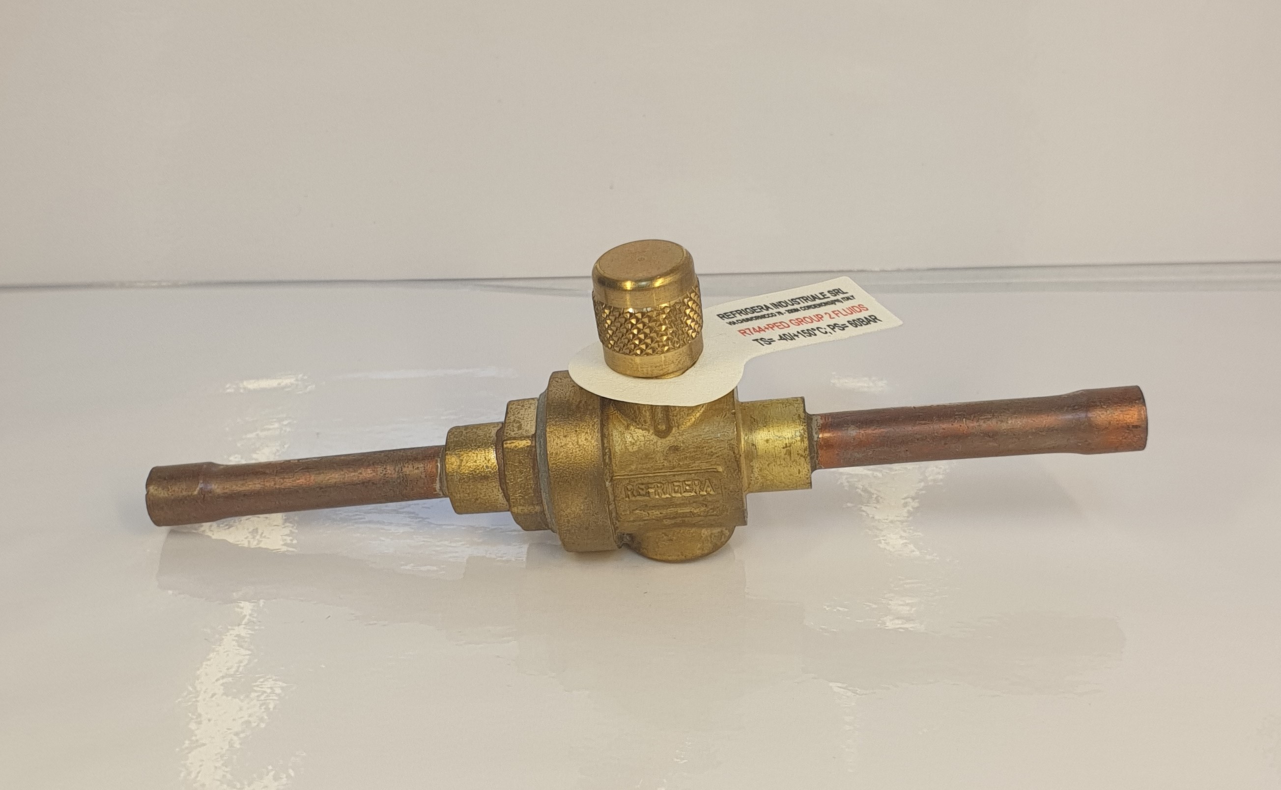 VANNE À BILLE À 2-VOIES SANS SCHRADER 1/2"  R744 CO2 SUBCRITICAL - ECO REFRIGERATION