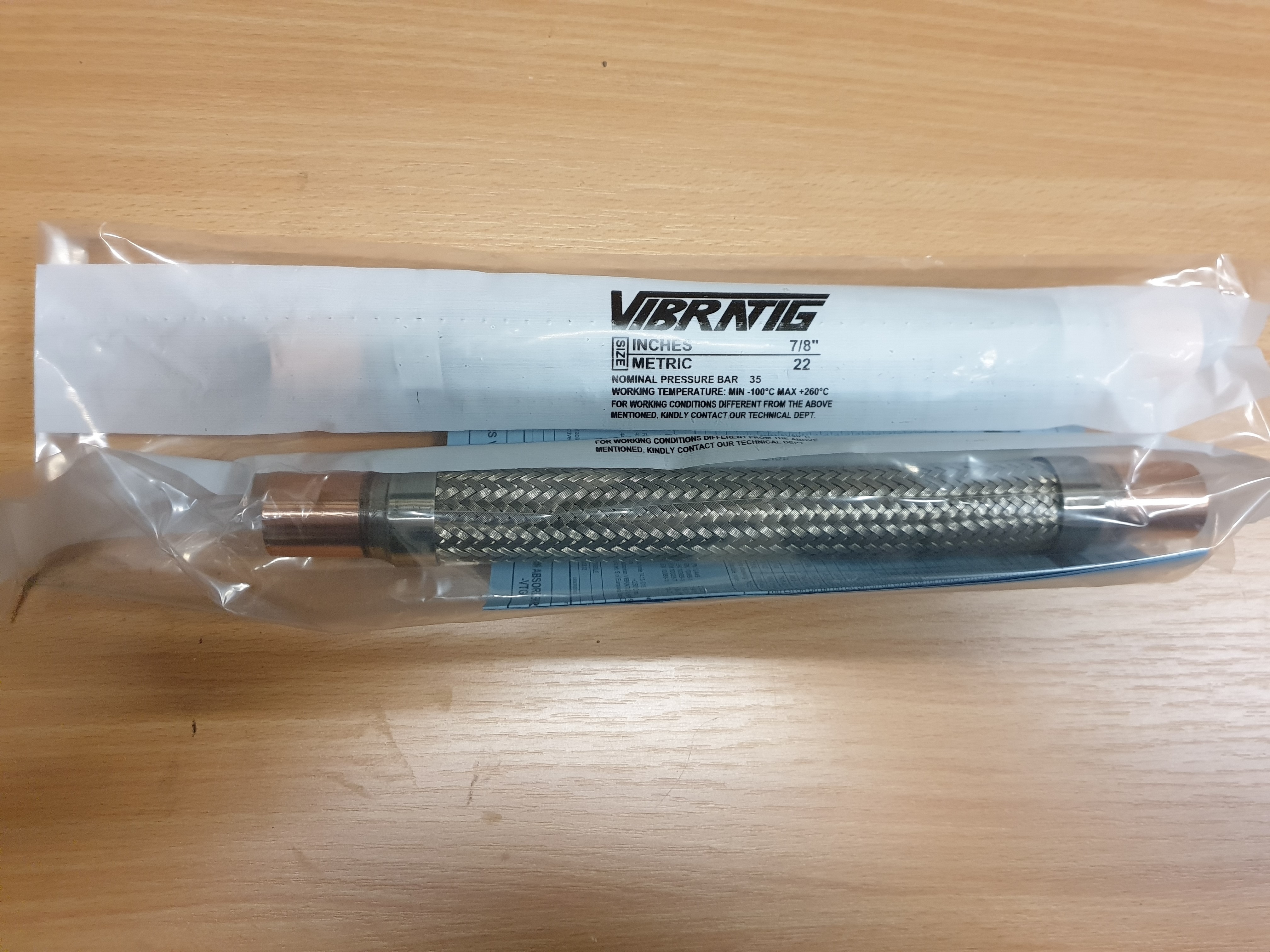 ANTIVIBRANTE VIBRATIG VTG 22 - 7/8" PN 35  COD. 7413-011