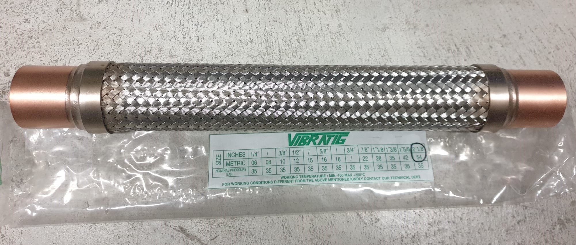 ANTIVIBRANTE VIBRATIG VTG 54 - 2 1/8" PN 35 COD. 7413-015