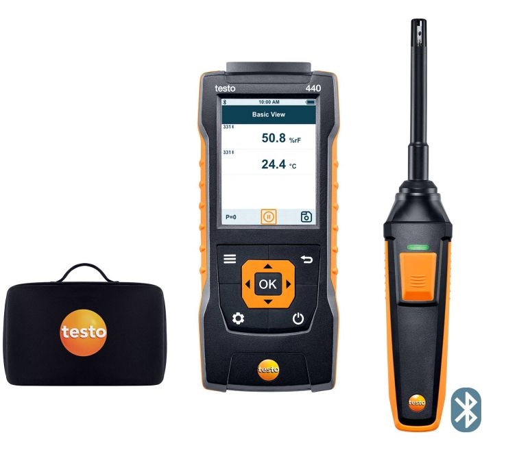 TESTO 440 FEUCHTE-SET MIT BLUETOOTH 